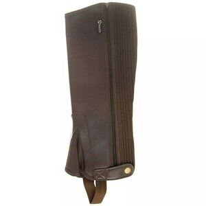 REQUISITE Kids' Synthetic Riding Chaps (Small) Brown (Pair)
